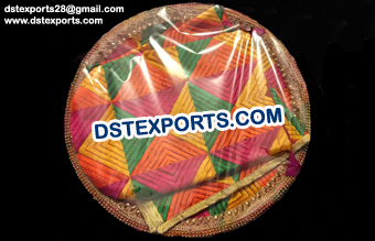 Decorated Phulkari Wedding Thaal