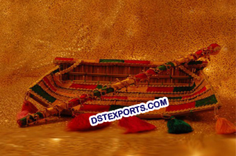 Punjabi Wedding Phulkari Decorated Chajj