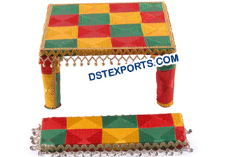 Punjabi Decorated Phulkari Maiyaan Chownki