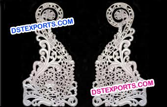 Paisley Style Wedding Silver Panel