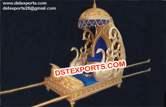 Rajwada Wedding Golden Carved Doli