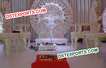 Paisley Design Mandap Chairs For Wedding