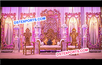 Maharaja Wedding Fiber Panel Stage Set