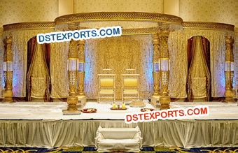 Fabulous Golden Crystal Mandap