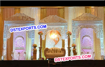 Heavy Carved Fiber Stage Set