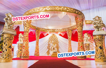 Designer Carved Fiber Mandap