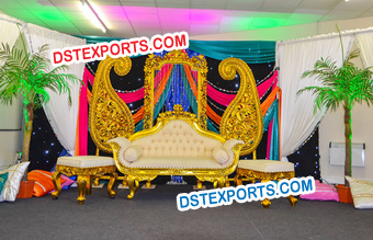 Punjabi Wedding Mehandi Stage Decorations