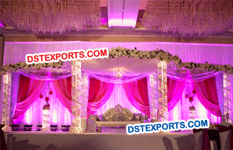 Beautiful Fully Crystal Mandap