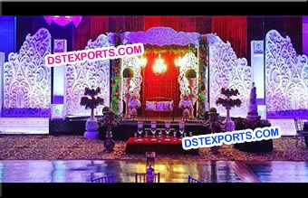 Fiber Carved Backdrop Panel Stage