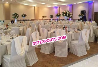 Wedding White Hall Chair Covers