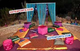 Outdoor Mehandi Stage Decorations