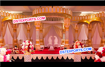 Rajmahal Wedding Fiber Carved Mandap