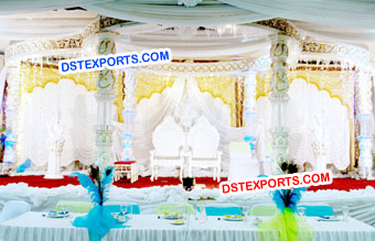 South Indian Wedding Crystal Mandap