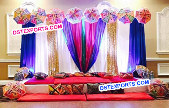 Mehandi Stage Small Umbrella Decoration