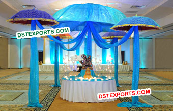 Indian Wedding Parsols Decoration