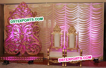 Flower Panel Reception Stage Set