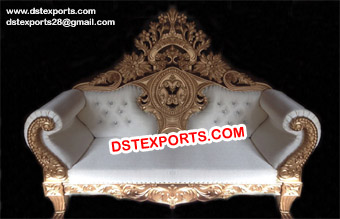 Heavy Carved Maharaja Sofa