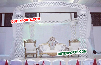 Maharaja Wedding Fiber Crystal Stage