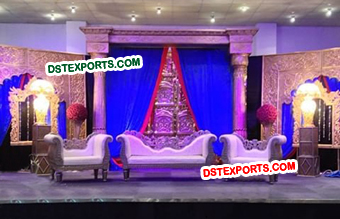 Fully Designer carved Rajwada Wedding Stage