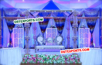 Elegant Modern Wedding Stage Decoration