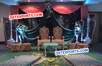 Elegant Muslim Nikah Stage