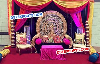 Asian Wedding Ladies Sangeet Stage