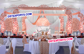 Stylish Swan Fiber Wedding Stage