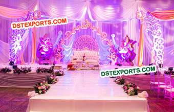 Modern Panels Wedding Stage Decoration