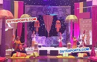 Punjabi Cultural Wedding Stage Decorations