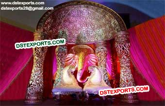 Elephant Panel Heavy Carved Stage