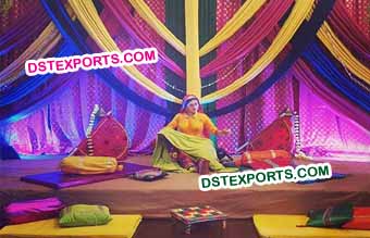 Punjabi Wedding Ladies Sangeet Stage