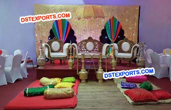 Shinning Arch Backdrop For Mehandi Stage