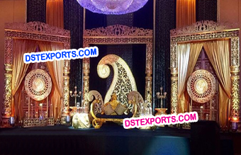 Traditional Look Fiber Carved Stage