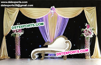 Simple Wedding Stage Italian Sofa