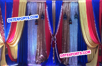 Gorgeous Wedding Sequin Mandap Backdrop