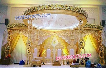 Hand Made Wedding Wooden Carved Mandap