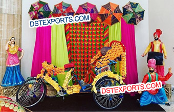 Punjabi Wedding Jago Mehndi Night Decorations