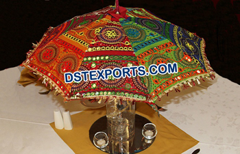 Mehndi Theme, Umbrella Table Centerpieces