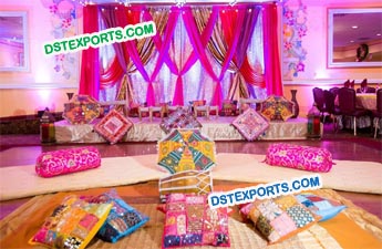 Rajasthani Theme Wedding Mehandi Stage