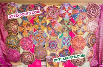 Beautiful Wedding Umbrella Backdrop