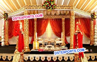 Golden Wedding Mandap