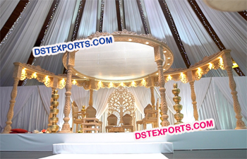 Wooden Wedding Mandap Set