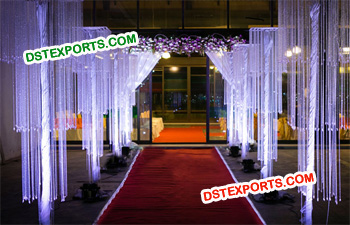 Wedding Aisle Decoration Crystal Pillars Hanging