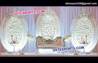 English Wedding Oval Shape Backdrop Frames