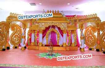 South Indian Manavarai Wedding Mandap Set