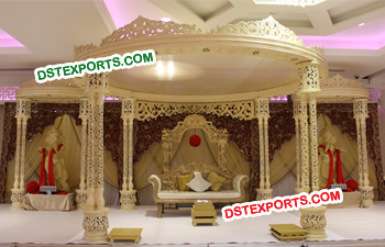 Triple Pole Wedding Mandap