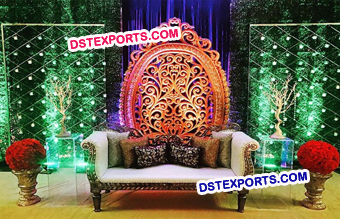 Indian Wedding Lighting Reception Decor