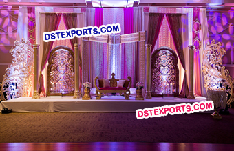 Indian Wedding Reception Wedding Stage