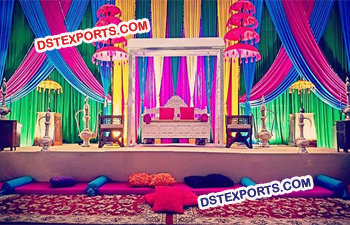 Arabian Wedding Mehandi Stage Decoration