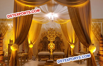 Indian Wedding Wooden Mandap Chairs